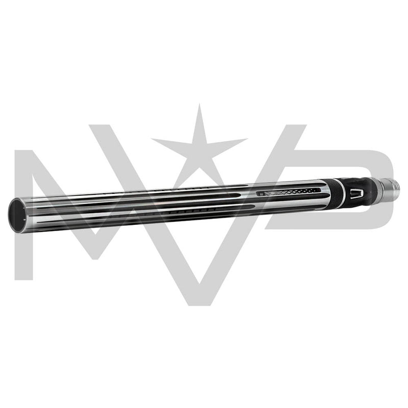 HK Army Lazr Nova Elite Barrel Kit - Autococker Threads - Silver Barrel / Black Inserts