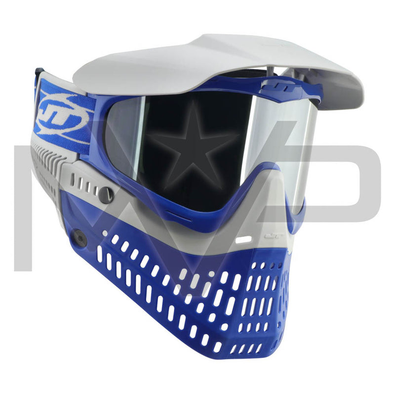 JT ProFlex Thermal Paintball Mask - Cobalt - Clear and Chrome Lens