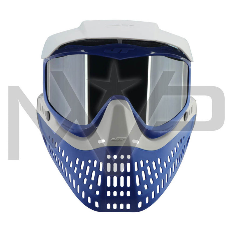 JT ProFlex Thermal Paintball Mask - Cobalt - Clear and Chrome Lens