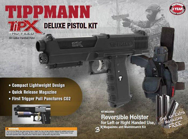 Tippmann TiPX Paintball Pistol - Delux Kit