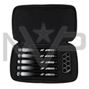 HK Army Lazr Fossil Elite Barrel Kit - Autococker Threads - Gold Splash Barrel / Black Inserts