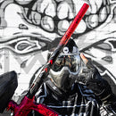 HK Army Lazr Fossil Elite Barrel Kit - Autococker Threads - Red Splash Barrel / Colored Inserts