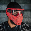 HK Army Skull Mask - Red Mask / Clear Lens